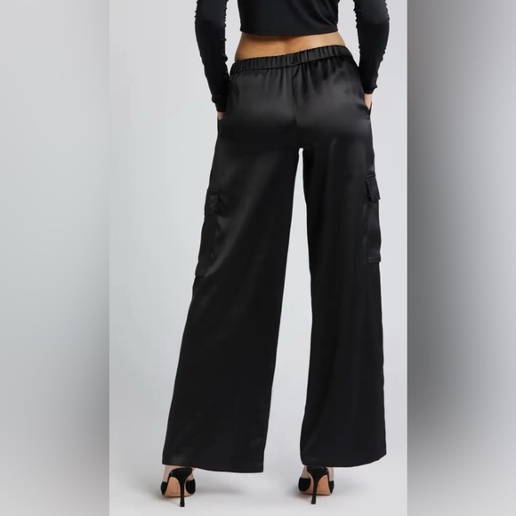 Open Edit Satin Cargo Pants - Picture 3 of 4